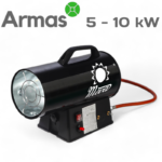 Gāzes sildītājs ar regulējamu jaudu 5 - 10 kW