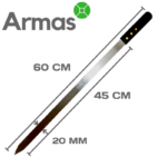 Grilla iesms (ļuļa kebabs/nerūsējošais tērauds) 2x20x450mm - Image 2