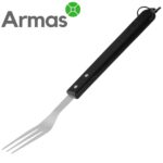 Grill fork with wooden handle 40 cm - Image 2
