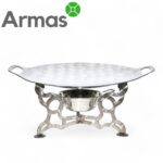 Садж из нержавеющей стали + подставка с чашей для угля