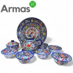 Uzbek tea set “MILHAM” 10 items - Image 2