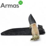 Kizlyar knife “MORSKOY VOLK” (brass, walnut) - Image 4