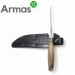 Kizlyar knife “VULKAN” (brass, walnut) - Image 3