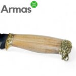 Kizlyar knife “VULKAN” (brass, walnut) - Image 6