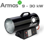 Gāzes sildītājs ar regulējamu jaudu 9 - 30 kW