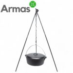 Campfire tripod for cooking stand over fire camp 1.20m + bag - Image 5
