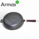 Чугунная сковорода с деревянной ручкой D28 см «EXCLUSIVE» — изображение 2