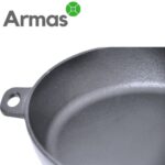 Чугунная сковорода с деревянной ручкой D28 см «EXCLUSIVE» — изображение 4