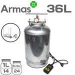 Electric stainless steel autoclave 36L (0,5L/1L – 24/14 jars)