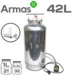 Electric stainless steel autoclave 42L (0,5L/1L – 32/21 jars)