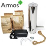 Smoke generator for cold smoking with electric pump stainless steel