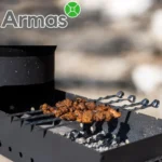 Metāla šašliku iesms no nerūsējošā tērauda ar gredzenu 3x12x500mm - Image 4