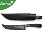 Uzbek National Pchak Knife 290/175 - Bearing Steel, Bull Horn Handle - Image 4