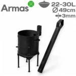 Oven Stove for 22-30L cauldron with chimney D49cm/3mm