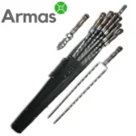 Šašliku iesmu komplekts ādas pārvalkā