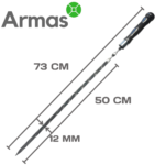 Šašliku iesmu komplekts UNIVERSĀLAIS PLUS (14 priekšmeti, 50 cm) - Image 4