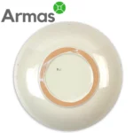 Глазурованная керамическая обратная сторона узбекской тарелки