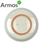 Uzbek pilaf plate Lyagan 38 cm – handmade, exotic bird, blue with orange - Image 2