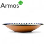 Uzbek deep bowl Lyagan 34 cm – handmade, traditional ornament - Image 2