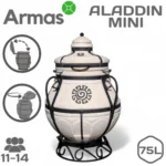 Tandirs ALADDIN MINI ar grozāmu-atvāžamu vāku 2025 NEW