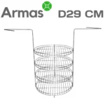 Tandira režģis ar 4 līmeņiem (L izmērs) ar gredzenu ALADDIN, DASTARHAN, ATAMAN, ALADDIN MINI, SKIF