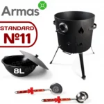 Komplekts krāsns un 8L uzbeku kazans