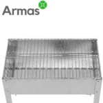 Six stainless steel skewers and grill grate for Mustang grill