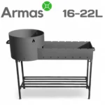 Мангал с печью 44 см (16–22 л казан)