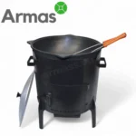 12-литровый казан с печью и ложками