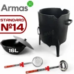 Комплект Стандарт №14 – печь и казан 16л