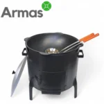 16-литровый казан с печью и ложками