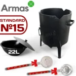 Komplekts Standarts Nr.15 – krāsns un kazans 22l