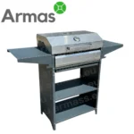 Гриль-мангал с крышкой из нержавеющей стали и термометром