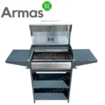 Открытый мангал с двумя решетками