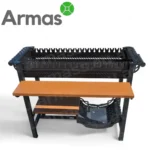 гриль-мангал с полками