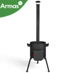 Krāsns kazanam 16–22L ar skursteni COMFORT D44 cm, 3 mm - Image 2