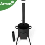Krāsns kazanam 16–22L ar skursteni COMFORT D44 cm, 3 mm - Image 3