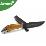 Узбекский национальный нож Пчак 340/190 - подшипниковая сталь, рукоять из ореха — изображение 2