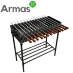 Barbecue grill for 13 skewers, 80 cm barbecue grill
