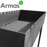 barbecue grill made of 4 mm thick steel