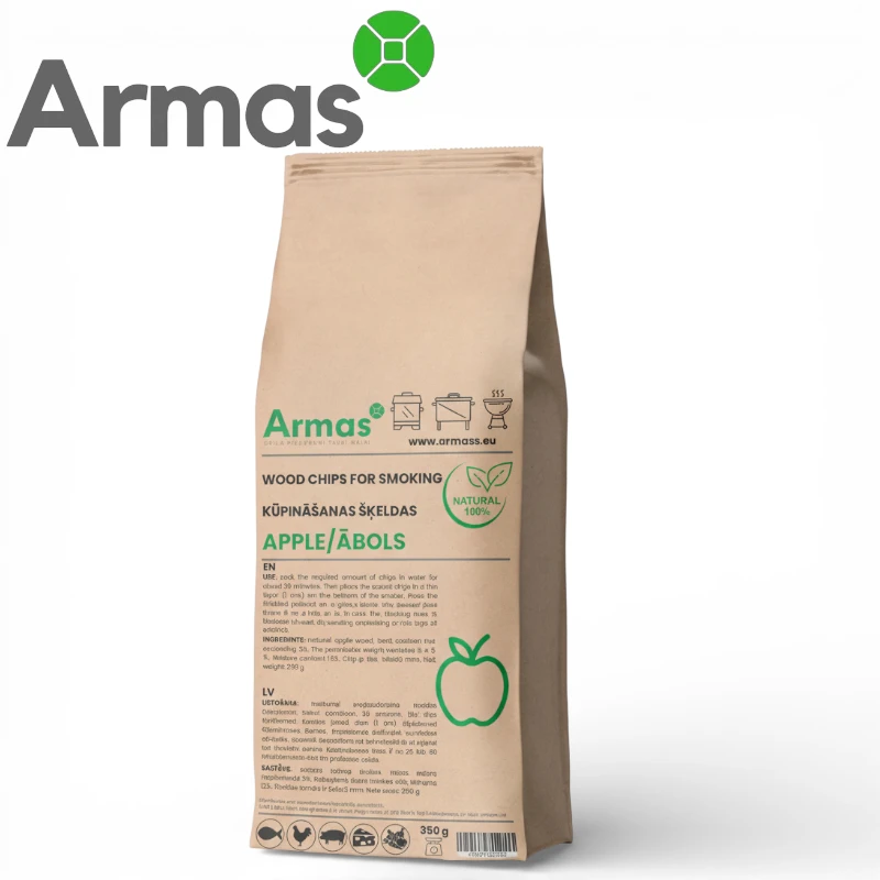 Smoking wood chips APPLE 350g NATURAL 100%