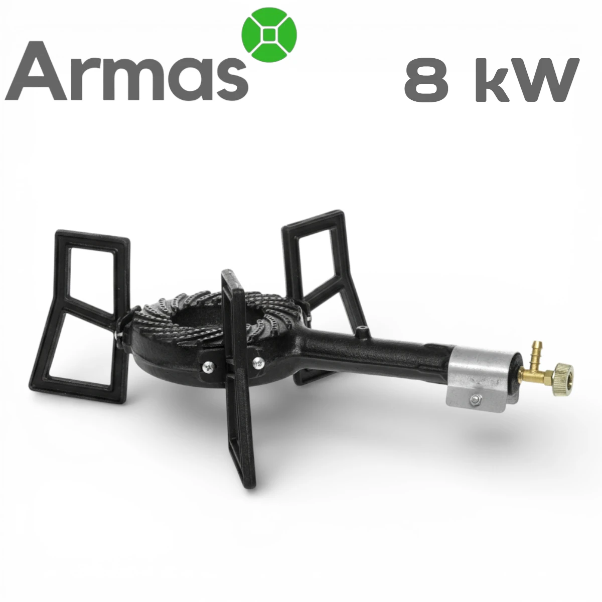 Čuguna gāzes deglis uz trim kājām Mustang, 8 kW