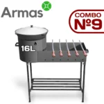 Komplekts krāsns-mangals un 16L uzbeku kazans