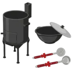 Sets with Uzbek Cast Iron Kazan