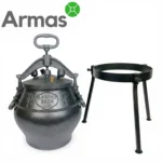 Afgāņu kazans 12L melnais (SB) komplekta saturs