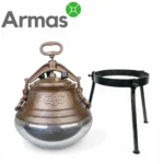 Afgāņu kazans 20L pulēts (M) komplekta saturs