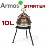 Afgāņu kazans 10L pulēts (M) ar trijkāji - Starter