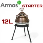 Afgāņu kazans 12L pulēts (M) ar trijkāji