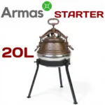 Afgāņu kazans 20L pulēts (M) ar trijkāji