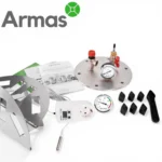 UTEHO A komplektācija ar burku statīvu, termometru un vadības bloku no nerūsējošā tērauda